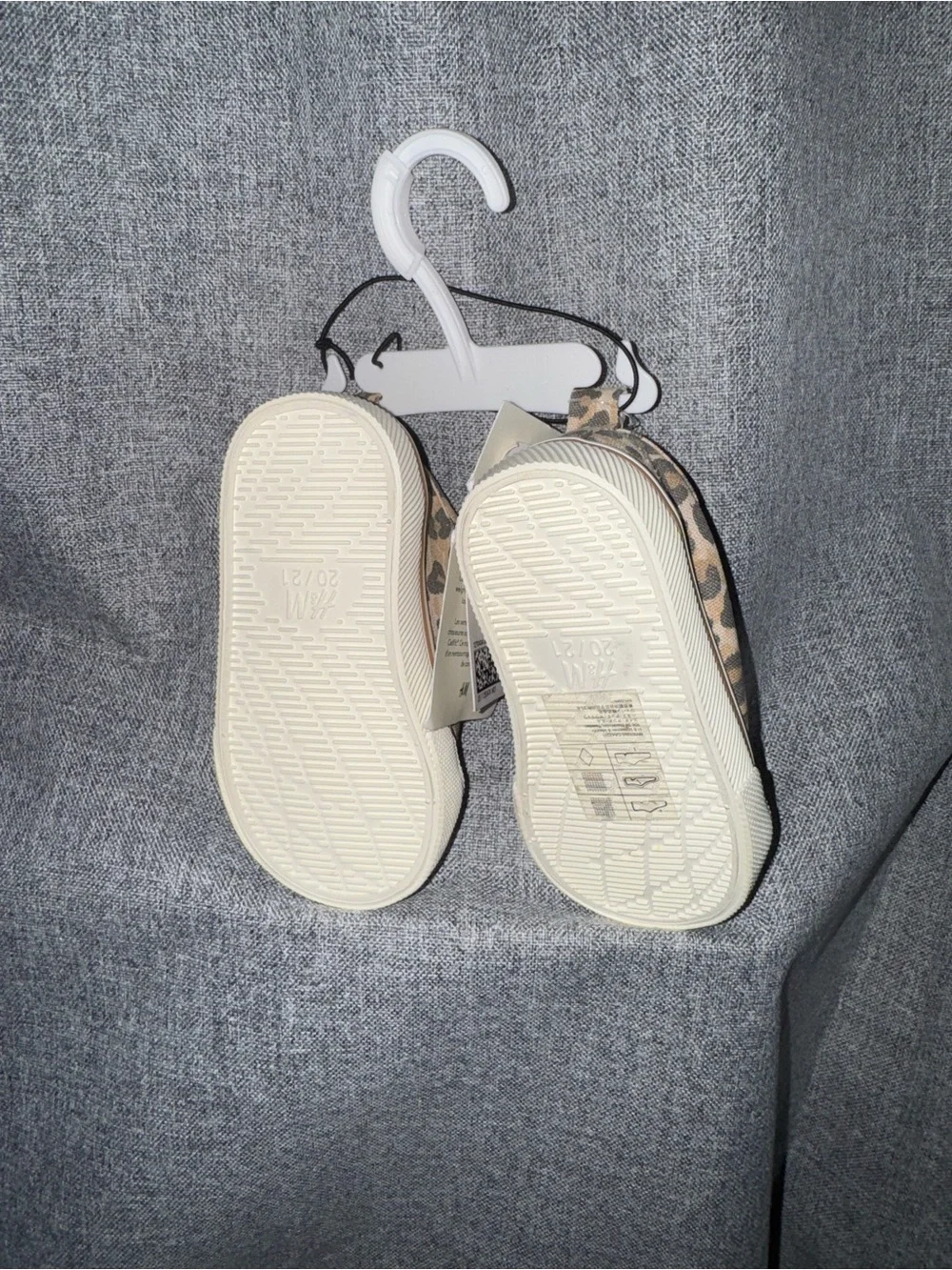 H&M Kids Leopard Print Velcro Sneakers - Tan/Brown/Black